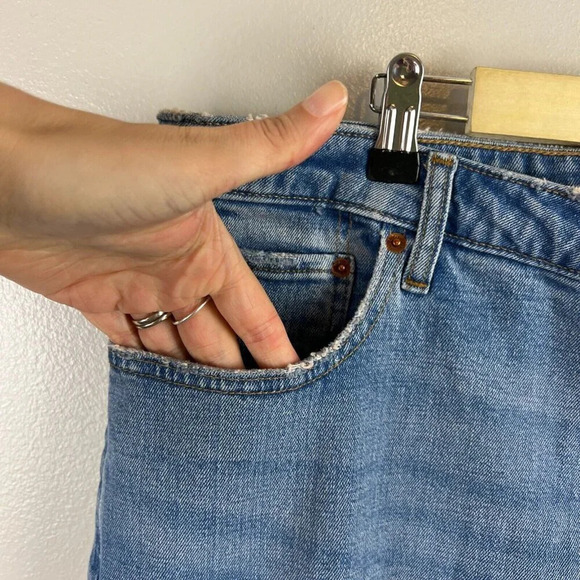 Abercrombie & Fitch Mom High Rise Jeans Size 20 Short Petite Curve Love Straight - Picture 5 of 11